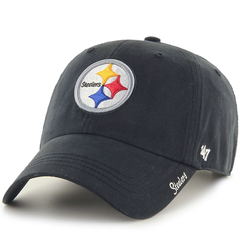 Casquette réglable Miata Clean Up des Pittsburgh Steelers '47 pour femme, noire