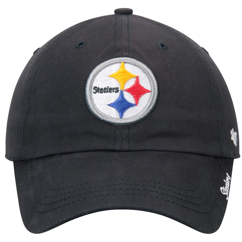 Casquette réglable Miata Clean Up des Pittsburgh Steelers '47 pour femme, noire