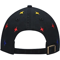Women's '47 Black Pittsburgh Steelers Multi Confetti Clean Up Adjustable Hat