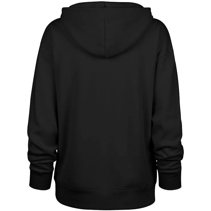 Women's '47 Black Pittsburgh Steelers Plus Whirlwind Naomi Hoodie