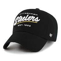 Casquette réglable Sidney Clean Up '47 Pittsburgh Steelers pour femme, noire