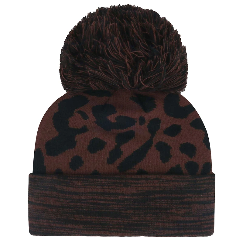 Women's '47 Brown Pittsburgh Steelers Cacao Cuffed Knit Hat with Pom