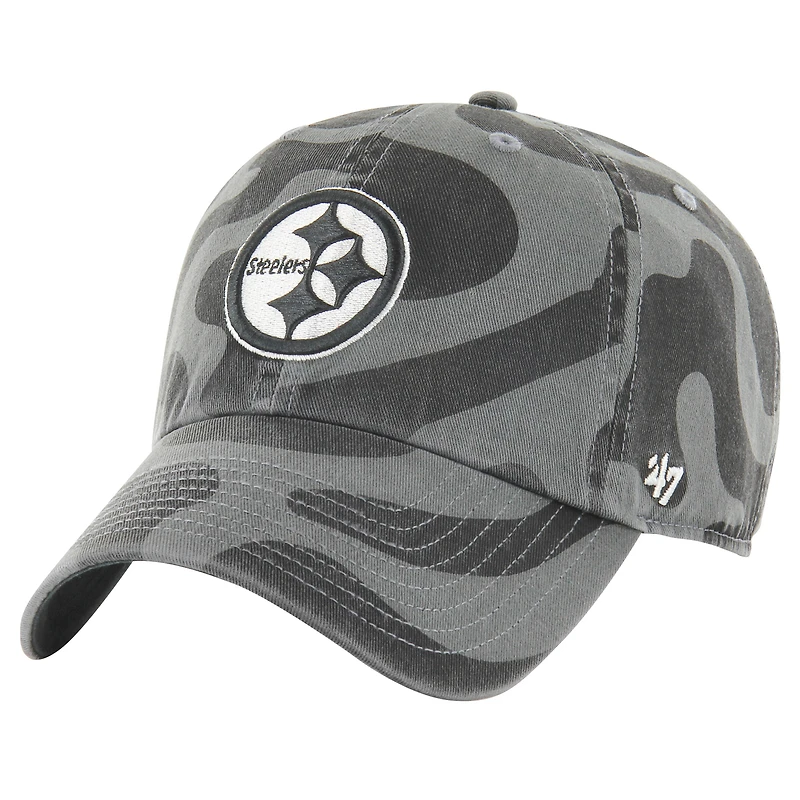 Casquette ajustable Freeform Clean Up '47 anthracite pour femme des Pittsburgh Steelers