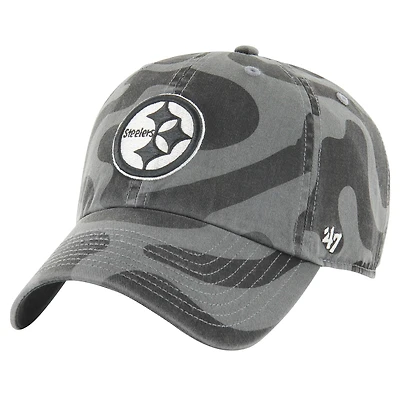 Casquette ajustable Freeform Clean Up '47 anthracite pour femme des Pittsburgh Steelers