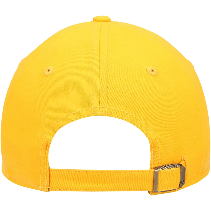 Casquette ajustable pour femme '47 Gold Pittsburgh Steelers Miata Clean Up