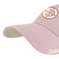 Women's '47  Pink Pittsburgh Steelers Ballpark Cheer Dusty Rose Clean Up Adjustable Hat
