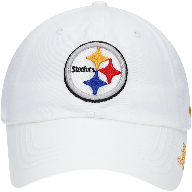 Casquette ajustable Miata Clean Up Logo des Pittsburgh Steelers '47 pour femme, blanche