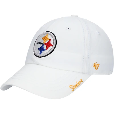Casquette ajustable Miata Clean Up Logo des Pittsburgh Steelers '47 pour femme, blanche