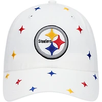Casquette réglable '47 Pittsburgh Steelers pour femme, blanc, multi-confettis
