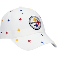 Casquette réglable '47 Pittsburgh Steelers pour femme, blanc, multi-confettis