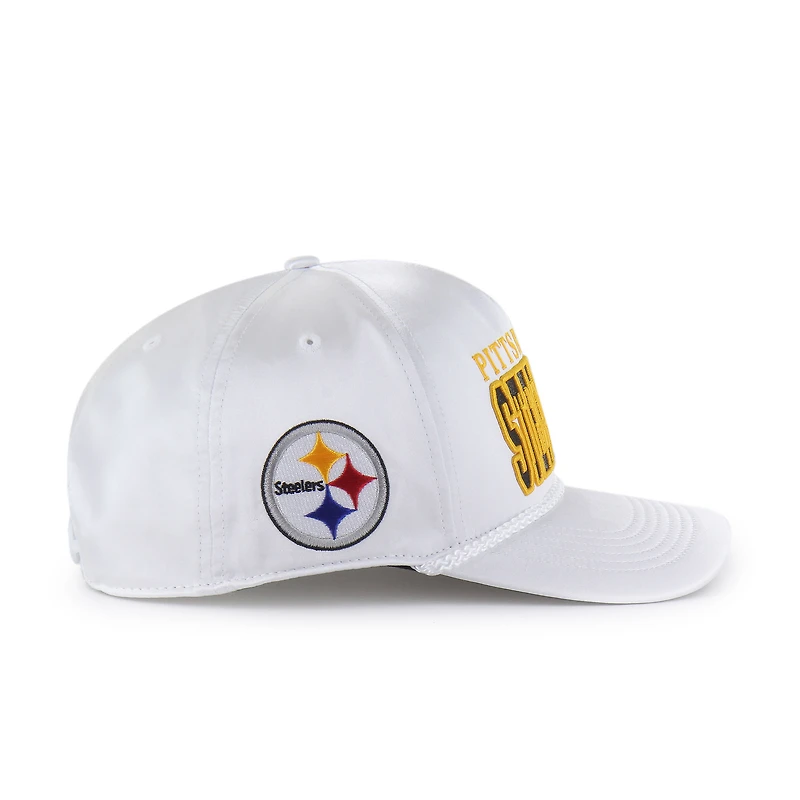 Women's '47  White Pittsburgh Steelers Outspoken Hitch Adjustable Hat