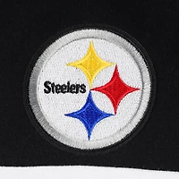 Women's Antigua Black Pittsburgh Steelers Wicket Pullover Hoodie