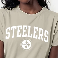 Women's Champion  Light Brown Pittsburgh Steelers Cocoa Butter T-Shirt