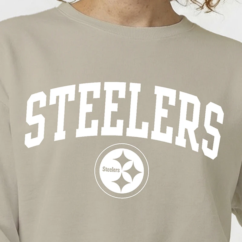 Women's Champion  Light Brown Pittsburgh Steelers Powerblend Cocoa Butter Fleece Sweatshirt