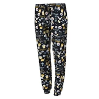 Women's Concepts Sport Black Pittsburgh Steelers Chesnut Long Sleeve T-Shirt and Pant Sleep Set
