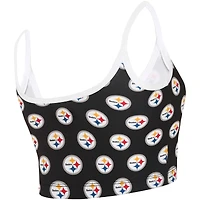 Brassière de salon Gauge des Pittsburgh Steelers Concepts Sport pour femme, noire