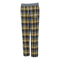 Women's Concepts Sport  Black Pittsburgh Steelers Laney Plaid Tri-Blend Pants