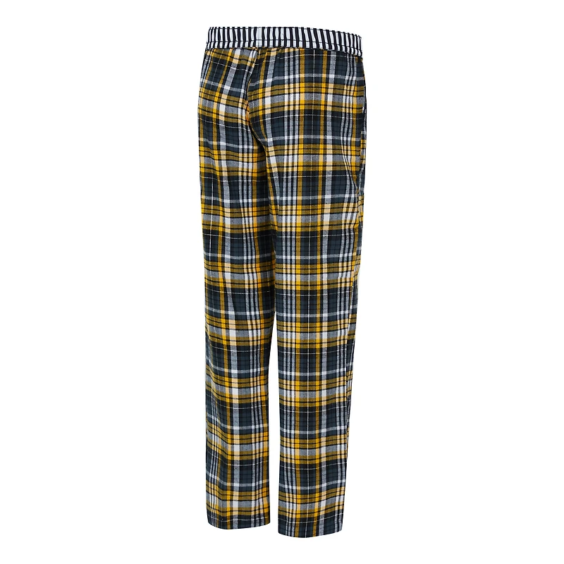 Women's Concepts Sport  Black Pittsburgh Steelers Laney Plaid Tri-Blend Pants