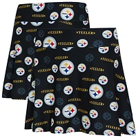 Women's Concepts Sport Black Pittsburgh Steelers Mosaic Allover Print Skort