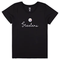 Ensemble de nuit grande taille pour femme Concepts Sport Pittsburgh Steelers avec t-shirt et pantalon à inscription