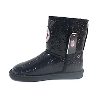 Bottes à paillettes Cuce Pittsburgh Steelers pour femmes