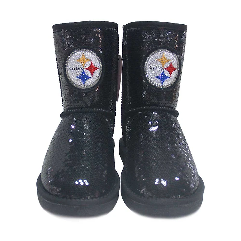 Bottes à paillettes Cuce Pittsburgh Steelers pour femmes