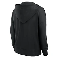 Women's Fanatics Black Pittsburgh Steelers Blitz Left Lace-Up Pullover Hoodie