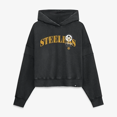 Sweat à capuche noir Pittsburgh Steelers Counter Run pour femme (Fanatics)