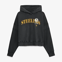 Sweat à capuche noir Pittsburgh Steelers Counter Run pour femme (Fanatics)