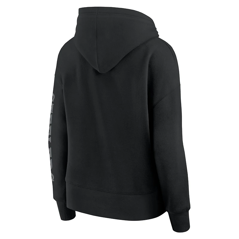 Women's Fanatics  Black Pittsburgh Steelers Elements Next Pullover Hoodie