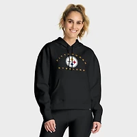 Sweat à capuche noir Fanatics pour femmes, receveur éligible des Steelers de Pittsburgh, Legacy
