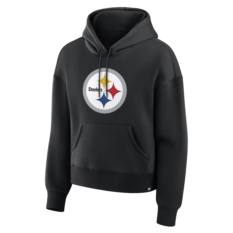 Sweat à capuche noir Pittsburgh Steelers Essential Legacy pour femme (Fanatics)
