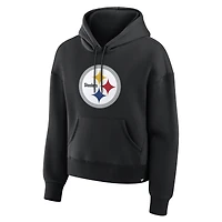 Sweat à capuche noir Pittsburgh Steelers Essential Legacy pour femme (Fanatics)