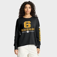 Women's Fanatics Black Pittsburgh Steelers Hometown Legacy Long Sleeve T-Shirt
