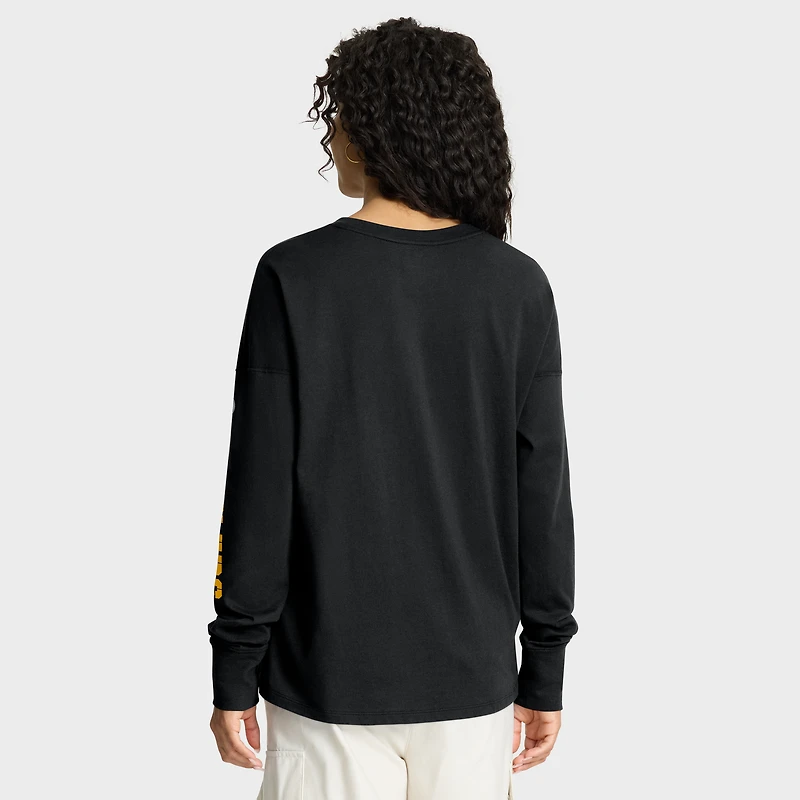 Women's Fanatics Black Pittsburgh Steelers Hometown Legacy Long Sleeve T-Shirt