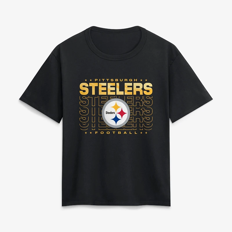 Women's Fanatics Black Pittsburgh Steelers Legacy T-Shirt