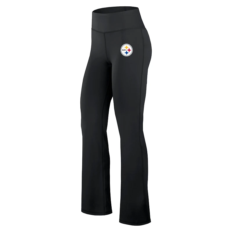 Legging évasé Maxed Out Fanatics pour femmes, Pittsburgh Steelers, noir