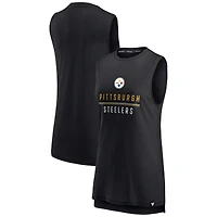 Fanatics pour femmes noirs Pittsburgh Steelers True Contender - Débardeur