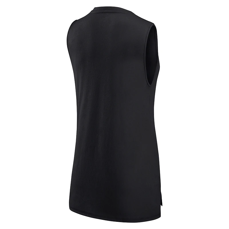 Fanatics pour femmes noirs Pittsburgh Steelers True Contender - Débardeur