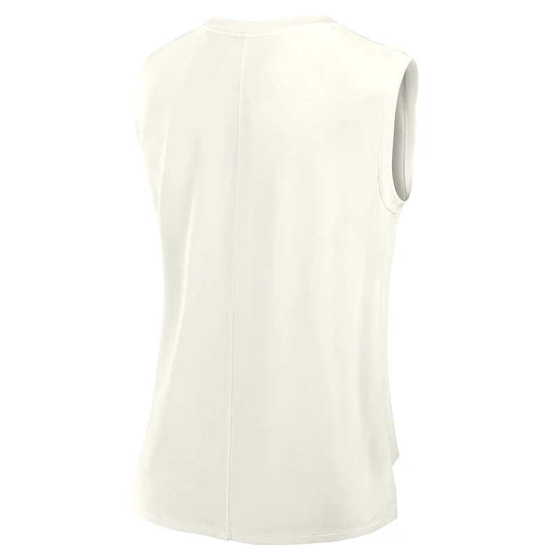 Débardeur Fanatics pour femme, couleur crème Pittsburgh Steelers Studio Embrace