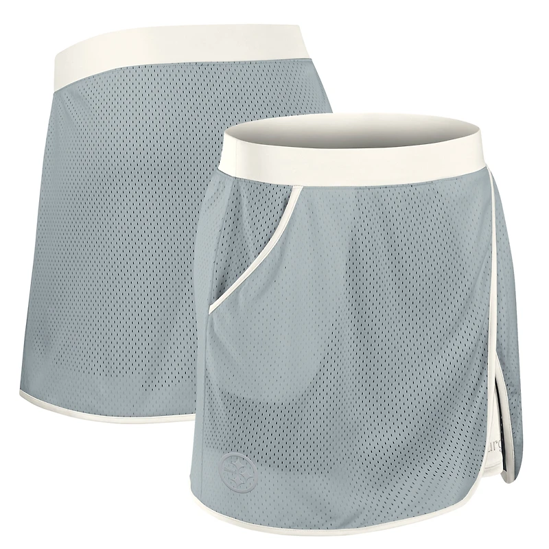 Jupe-short de bien-être Studio Fanatics pour femme gris Pittsburgh Steelers
