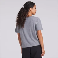 T-shirt boxy tri-blend gris chiné Fanatics pour femme des Steelers de Pittsburgh