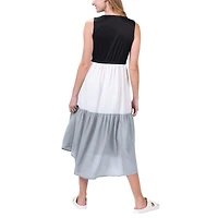 Robe pour femme G-III 4Her by Carl Banks noir/gris Pittsburgh Steelers 12th Inning Colorblock