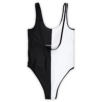Women's G-III 4Her by Carl Banks Black/White Pittsburgh Steelers Last Stand One-Piece Swimsuit