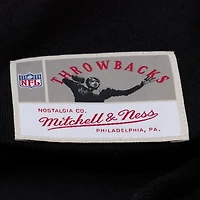 Women's Mitchell & Ness  Black Pittsburgh Steelers Cropped Long Sleeve Rugby Polo