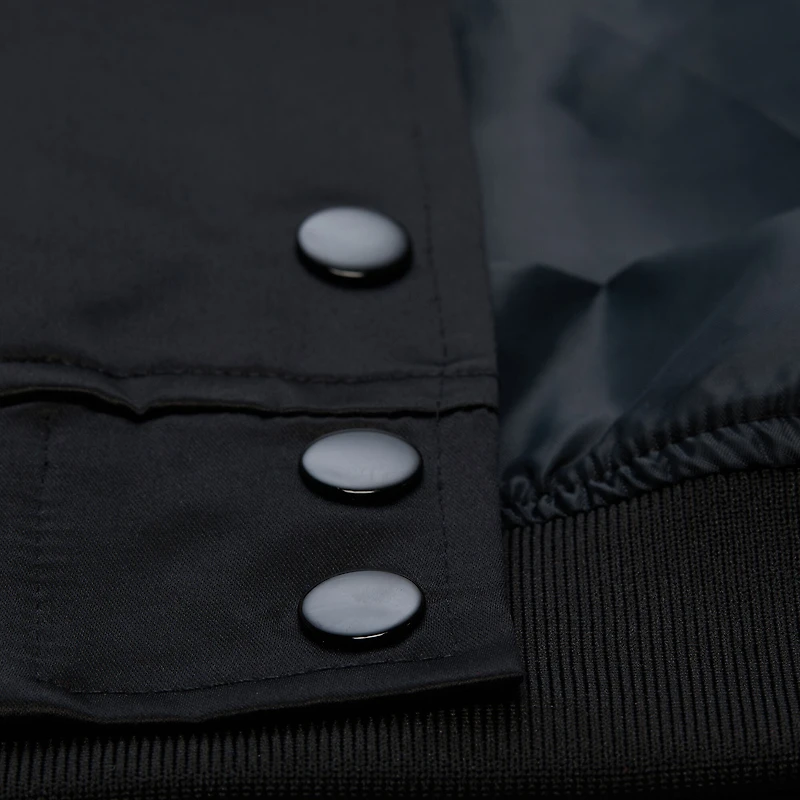 Women's Mitchell & Ness  Black Pittsburgh Steelers Full-Snap Satin Jacket