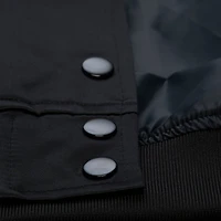 Women's Mitchell & Ness  Black Pittsburgh Steelers Full-Snap Satin Jacket