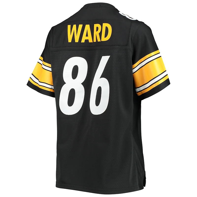 Maillot de joueur réplique Mitchell & Ness Hines Ward noir Pittsburgh Steelers Legacy pour femme