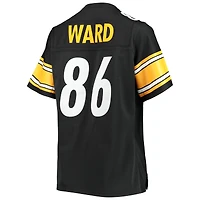 Maillot de joueur réplique Mitchell & Ness Hines Ward noir Pittsburgh Steelers Legacy pour femme