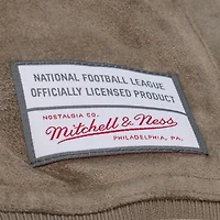 Veste universitaire Mitchell & Ness beige Pittsburgh Steelers pour femme, à boutons-pression.